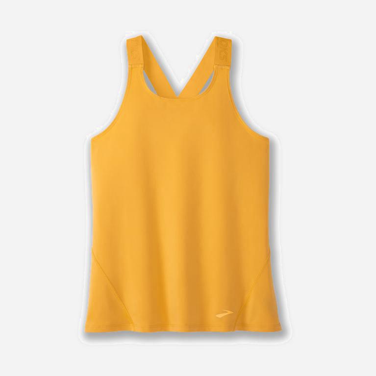 Brooks Pick-Up Hardlooptanktop voor Dames Oranje (JSUGT-9563)